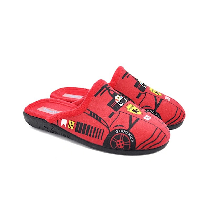 Made in Spain Formula 1 Slipper Boys EU28-EU32 Red